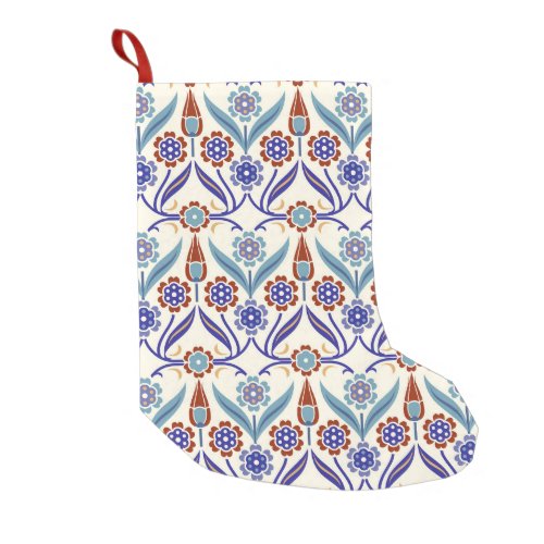 Turkish Mosaic Colorful Seamless Pattern Small Christmas Stocking