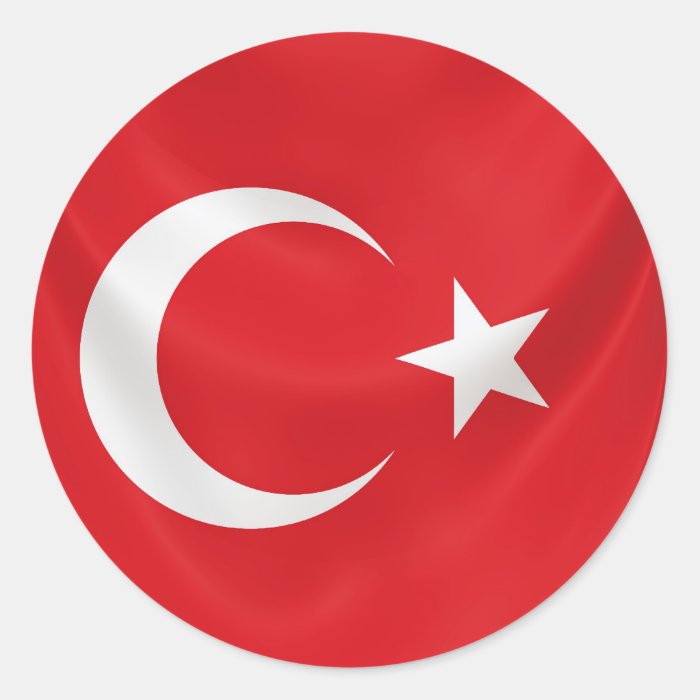 turkish national flag stickers