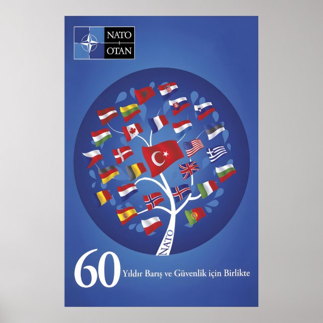 Turkish NATO Anniversary Poster Together for Peace (Front)