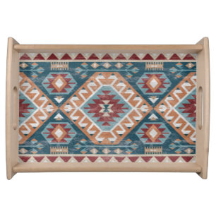 Turkish Persian Kilim Carpet Rug Kabristan Serving Tray