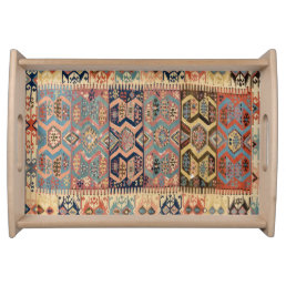 Turkish Persian Kilim Carpet Rug Serving Tray