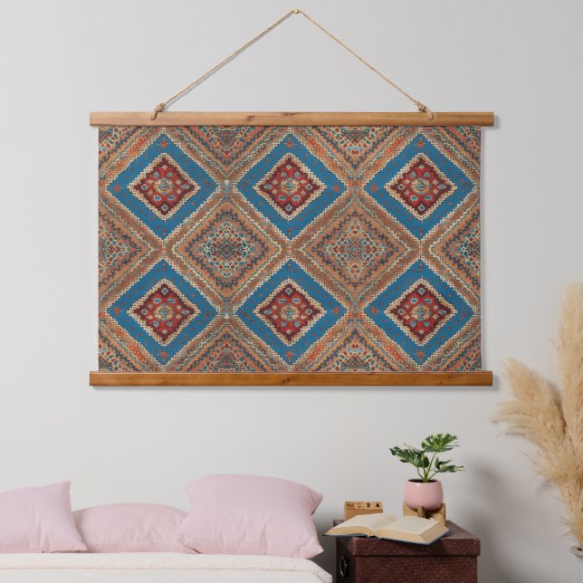 Turkish Popular Beautiful Old Pattern Collection Hanging Tapestry (Bedroom)