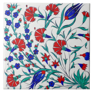 Turkish Pretty Floral Ceramic Tile 