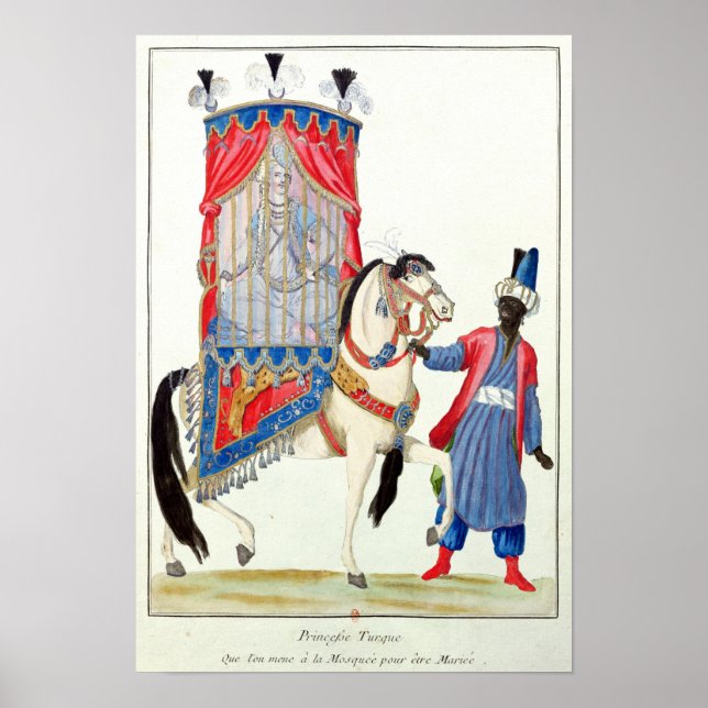 Turkish princess on her way to the mosque poster (Front)
