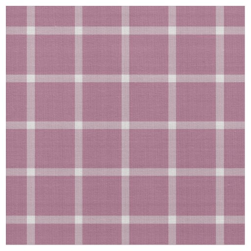Turkish Rose Windowpane Plaid Fabric