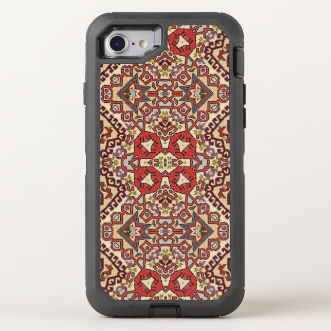 Turkish Rug in Red, Beige and Black Otterbox iPhone Case (Back)