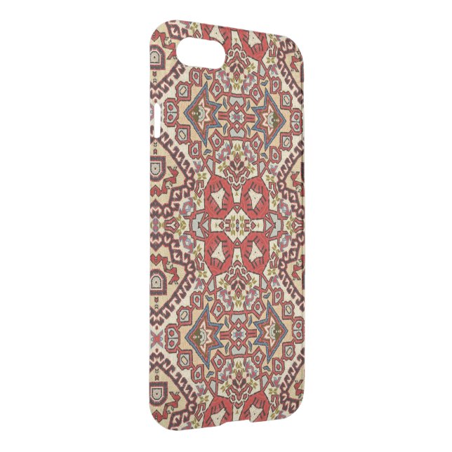 Turkish Rug in Red, Beige and Black Uncommon iPhone Case (Back/Right)