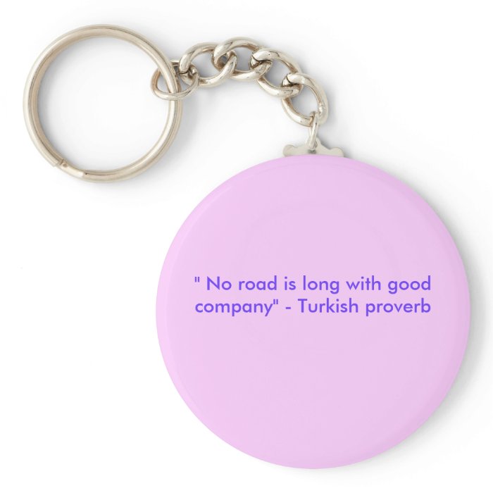 Turkish saying key chain