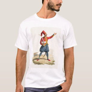 Turkish soldier, from 'Costumes of the Various Nat T-Shirt