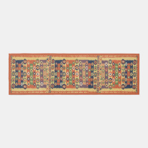 Turkish Style Geometric Kilim Pattern Runner