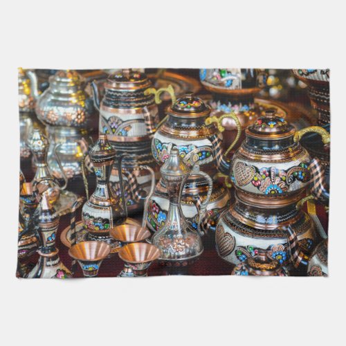 Turkish Teapots for Sale in Istanbul Turkey Kitchen Towel