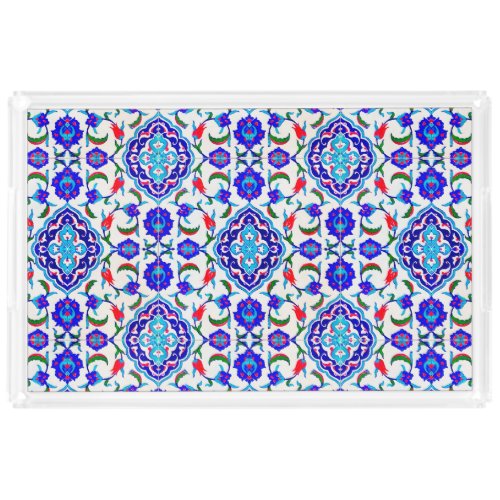 Turkish Tile inspired Design Acrylic Tray