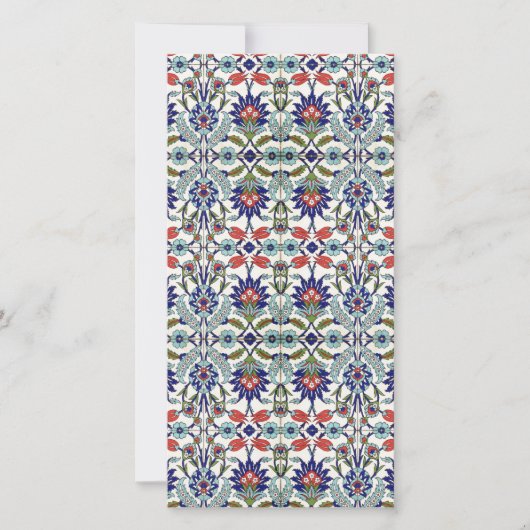 Turkish tile Photo Card (Front)