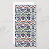 Turkish tile Photo Card (Front/Back)