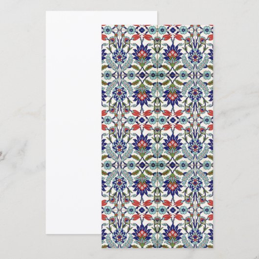 Turkish tile Photo Card (Front/Back)