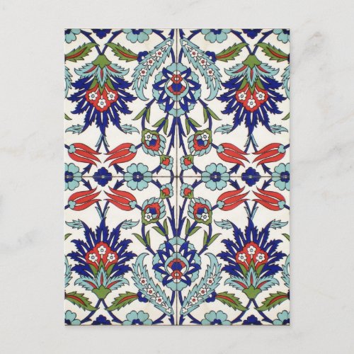 Turkish tile Postcard