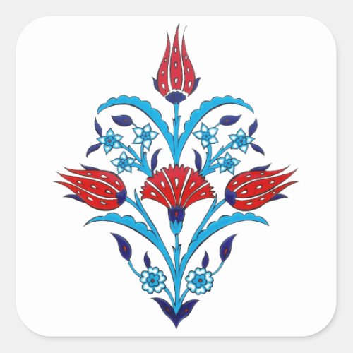 Turkish tile Square Sticker