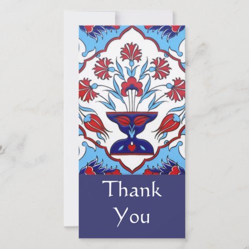 Turkish tile Thank You Card