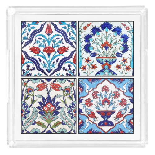 Turkish tiles collection acrylic tray