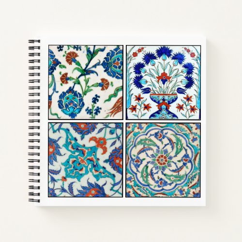 Turkish tiles collection notebook