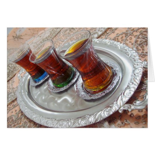 Turkish Traditional Tea - Cay Cards (Front Horizontal)