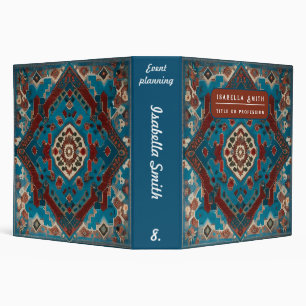 Turkish Trendy Beautiful Old Pattern Collection 3 Ring Binder