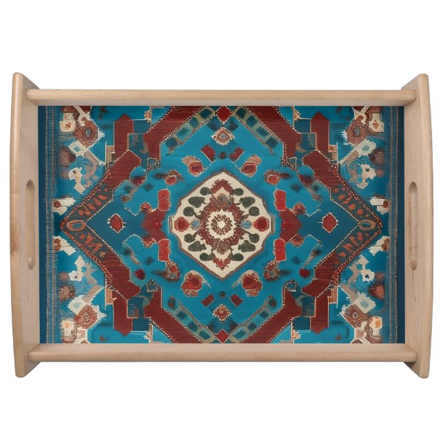 Turkish Trendy Beautiful Old Pattern Collection Serving Tray (Front)