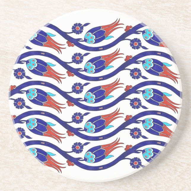 turkish tulip Coaster (Front)