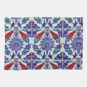 Turkish Tulip Oriental Arabesque Floral Visual art Kitchen Towel