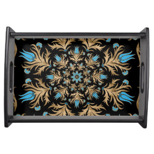 Turkish tulip - Ottoman tile Serving Tray