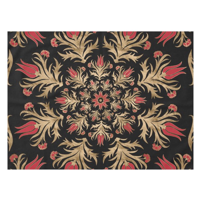 Turkish tulip - Ottoman tile Tablecloth (Front (Horizontal))