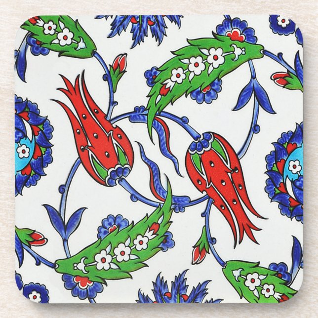 turkish tulips coaster (Front)