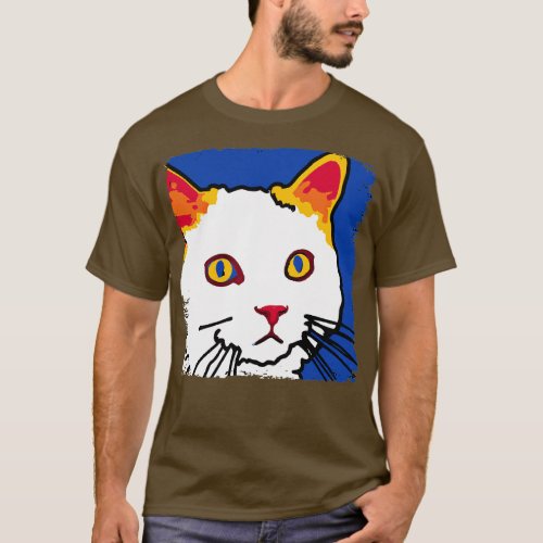 Turkish Van Art Cat Lover Gift T_Shirt
