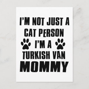 Turkish Van Cat Design Postcard