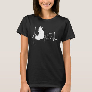 Turkish Van Cat Heartbeat EKG I Love My Turkish V T-Shirt