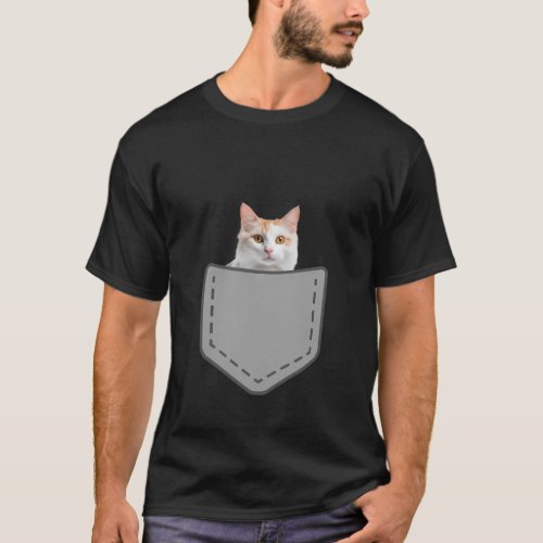 Turkish Van Cat In Your Pocket T_Shirt