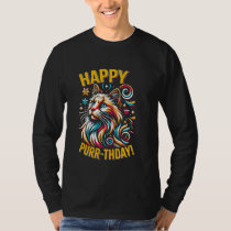 Turkish Van HAPPY PURR-THDAY! Funny Turkish Van Ow T-Shirt