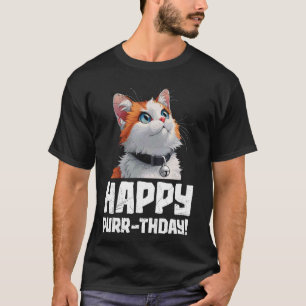 Turkish Van Owner HAPPY PURR-DAY Funny Birthday T-Shirt