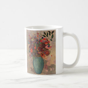 Turkish Vase by Odilon Redon, Vintage Flowers Art Coffee Mug