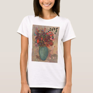 Turkish Vase by Odilon Redon, Vintage Flowers Art T-Shirt