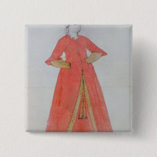 Turkish Woman Pinback Button