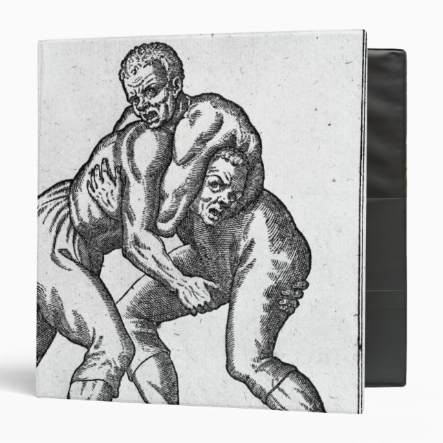Turkish Wrestlers 3 Ring Binder (Front/Inside)