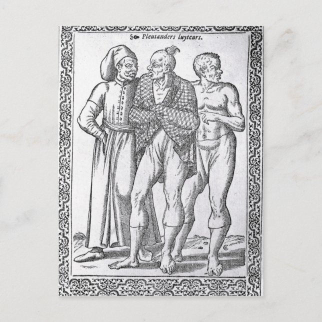 Turkish Wrestlers Postcard (Front)