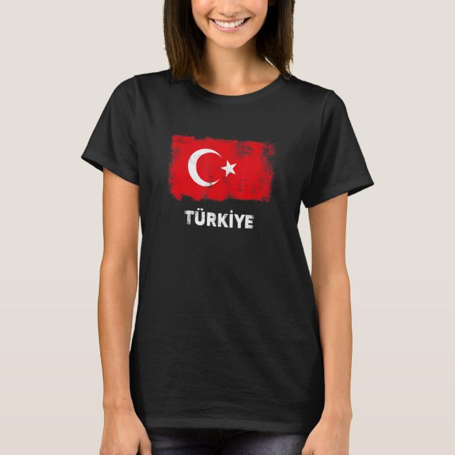 Türkiye Flag Turkey Flag 1 T-Shirt (Front)