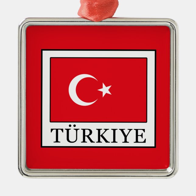 Türkiye Metal Ornament (Front)