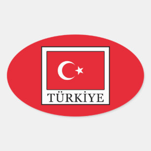 Türkiye Oval Sticker