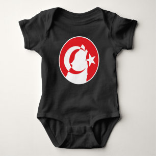 Türkiye Wolf Turkish National Animal Flag Baby Bodysuit