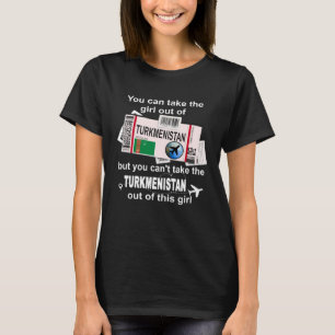 Turkmenistan Boarding Pass  Turkmenistan Girl T-Shirt