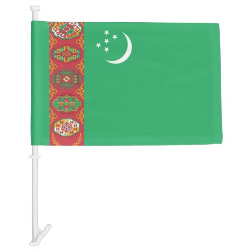 Turkmenistan Car Flag