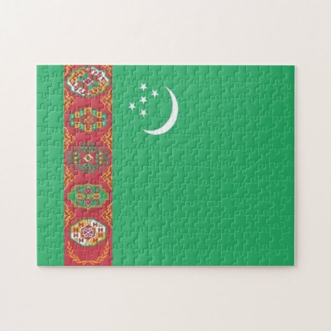 Turkmenistan - Flag - Jigsaw Puzzle (Horizontal)